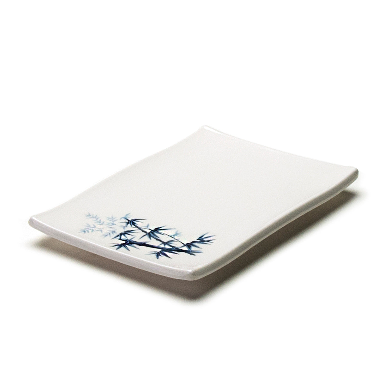 Melamine Rectangular Plate 8-3/8"X5-5/8", Bamboo