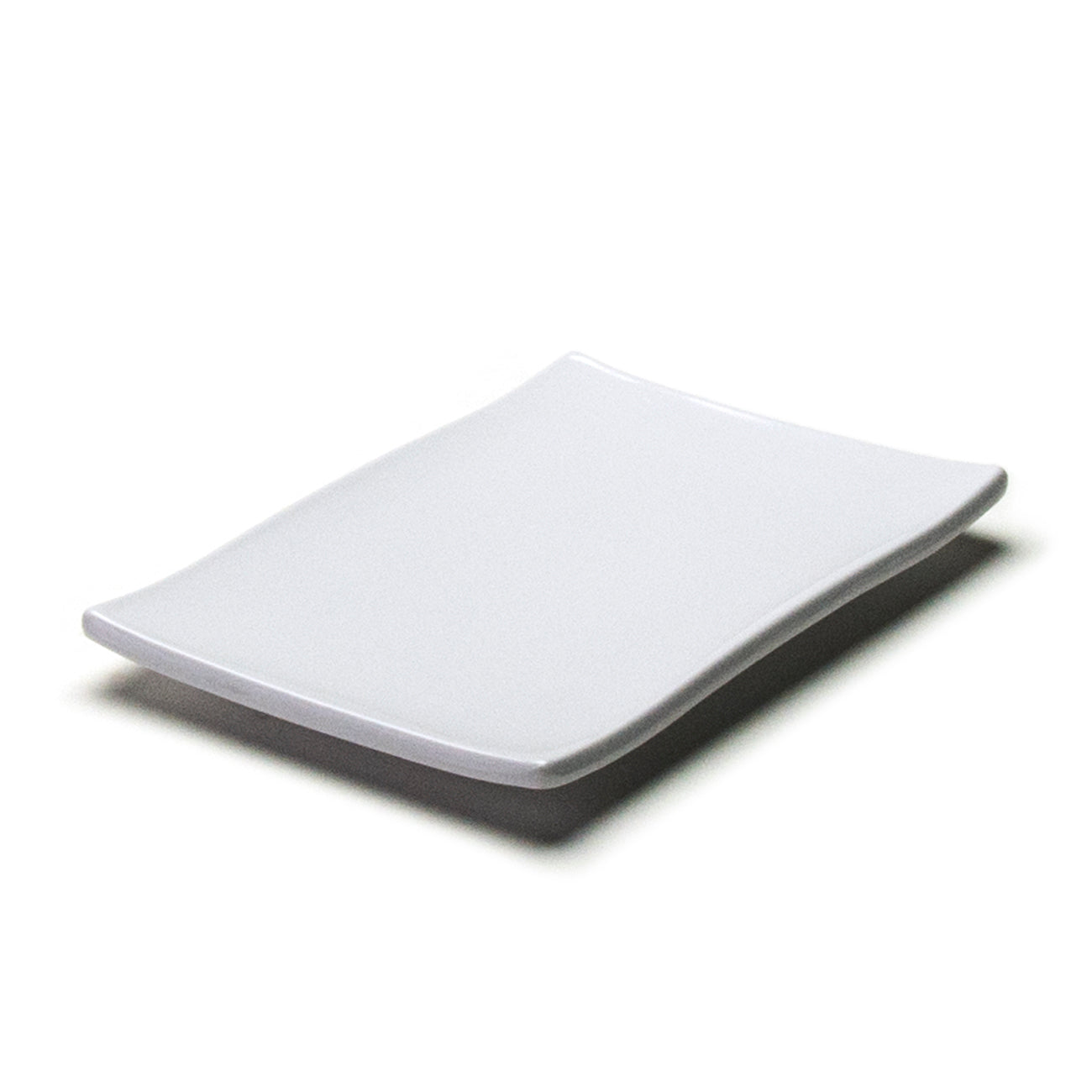 Melamine Rectangular Plate 8-3/8"X5-5/8", White