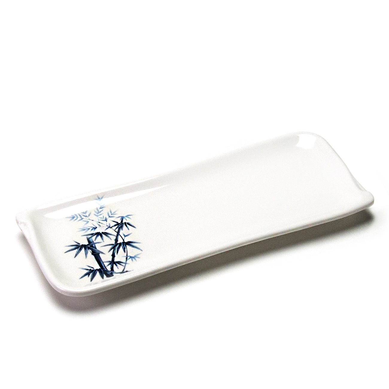 Melamine Rectangular Plate 10"x4", Bamboo