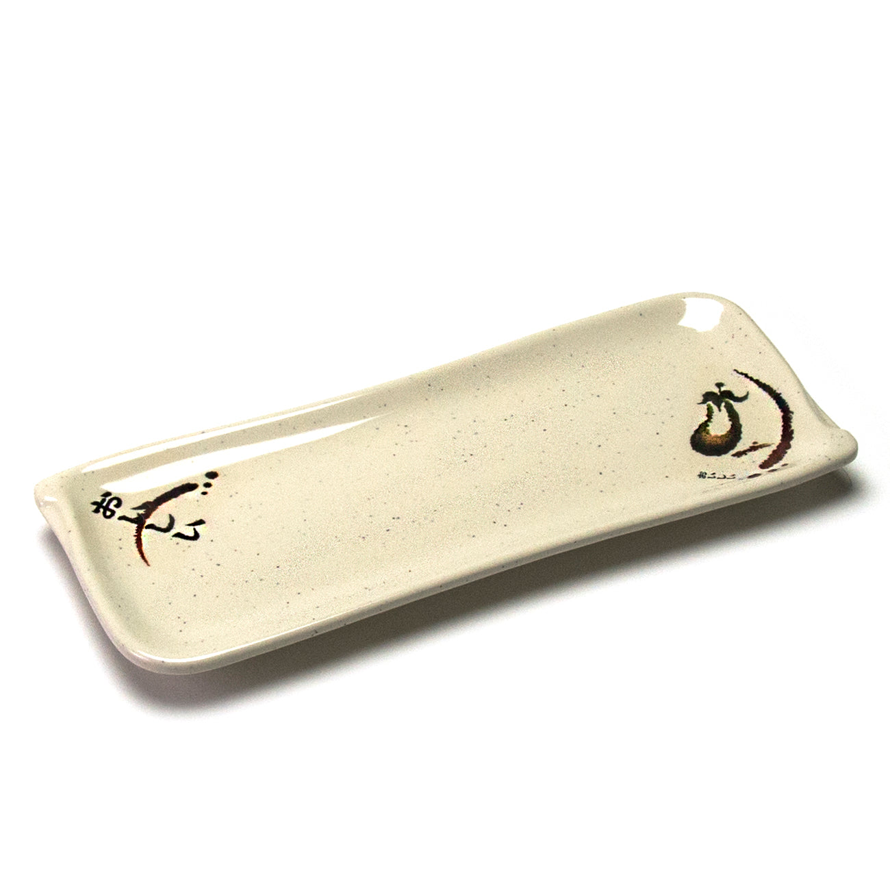 Melamine Rectangular Plate 10"x4", Eggplant