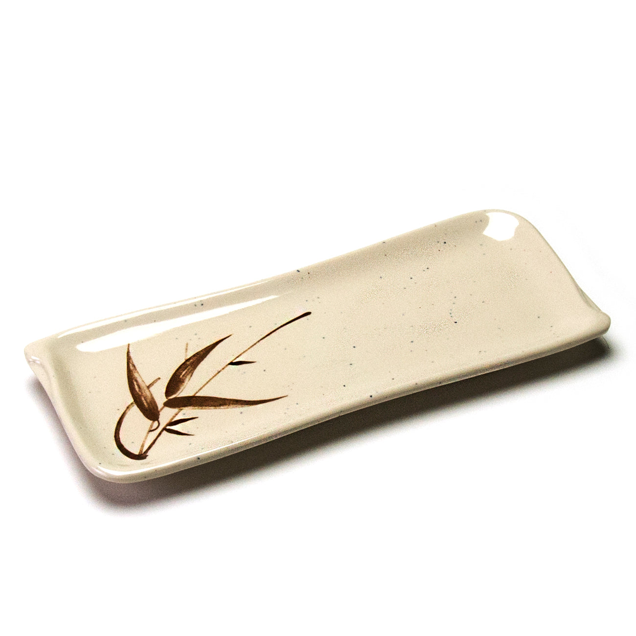 Melamine Rectangular Plate 10"x4", Autumn Grass