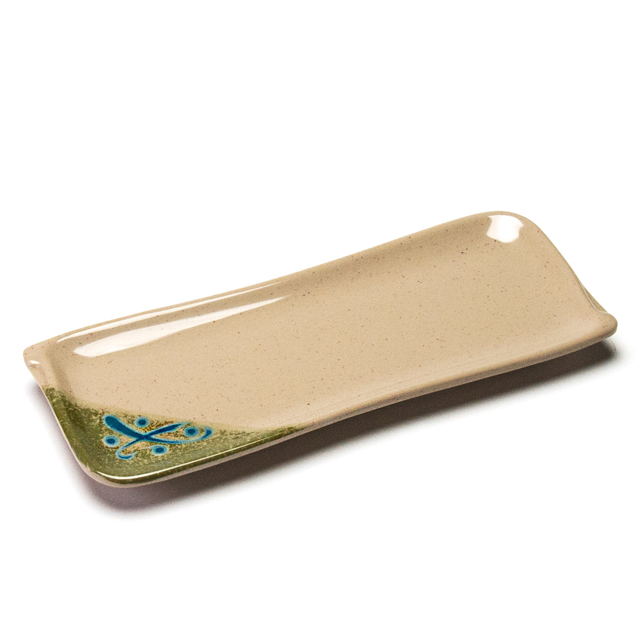Melamine Rectangular Plate 10"x4", Green