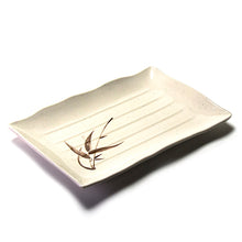 13½″ × 9″ Autumn Grass Melamine Rectangular Ridged Plate