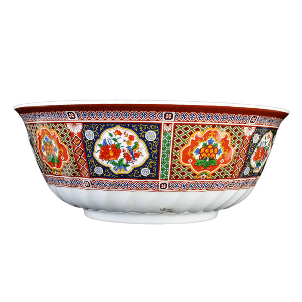 9" Melamine Swirl Bowl 72oz, Peacock