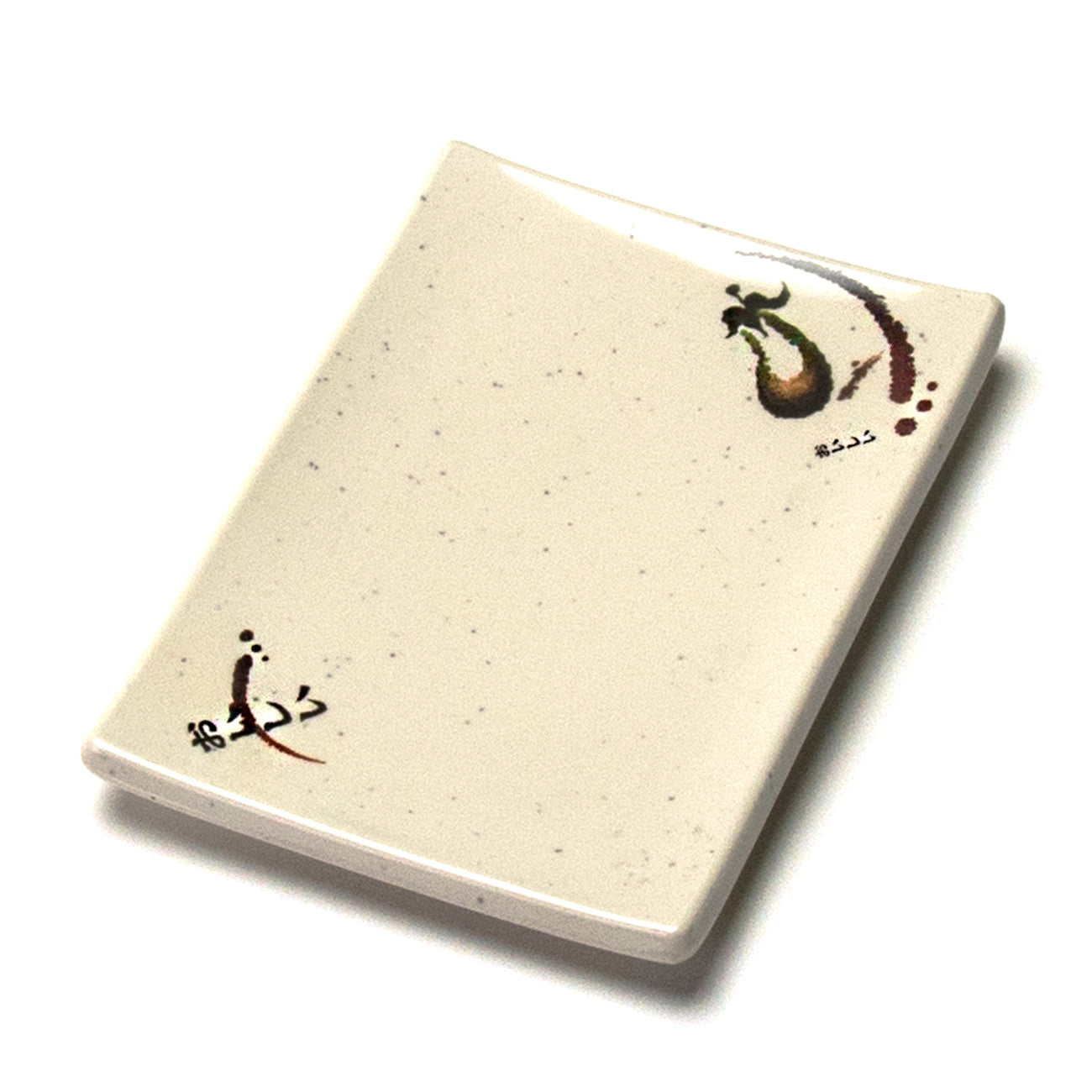 Melamine Rectangular Plate 5-3/4"x4", Eggplant