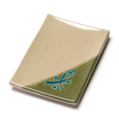 Melamine Rectangular Plate 5-3/4"x4", Green