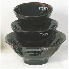 7-1/2" Melamine Round Soup Bowl, Tenmoku