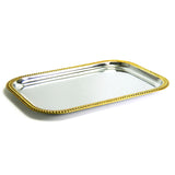Silver/Gold Luxury Cater Tray 20-1/2X14"