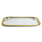 Silver/Gold Luxury Cater Tray 20-1/2X14"
