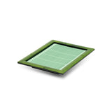 Lacquer Soba Tray w/Plastic Mat, Green