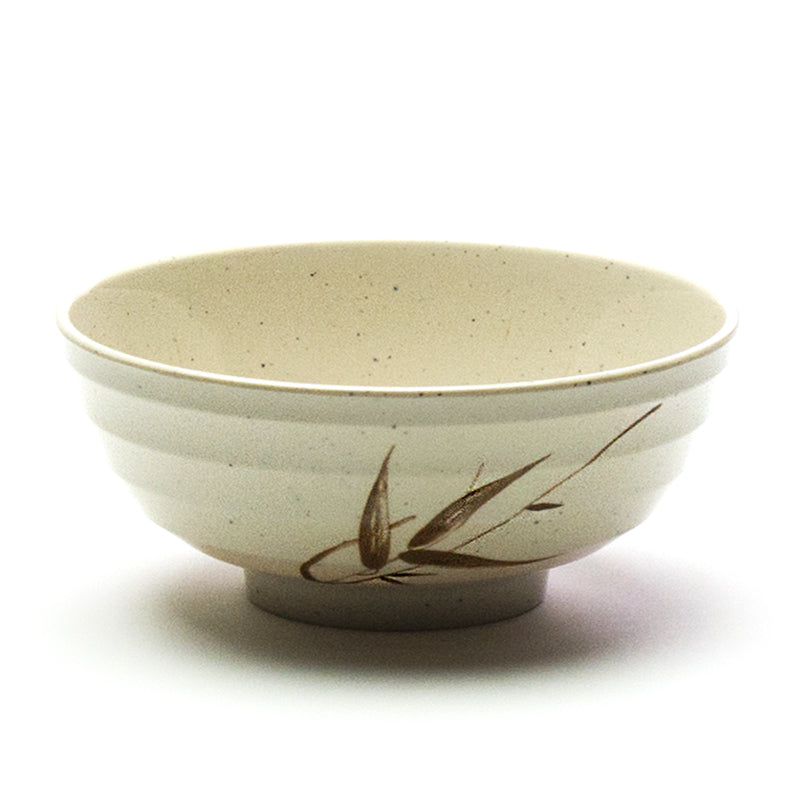 658A-J beige melamine udon bowl with brown Autumn Grass decoration