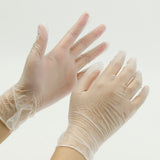 Gloves Disposable Powder Free Vinyl S.100pc , Clear