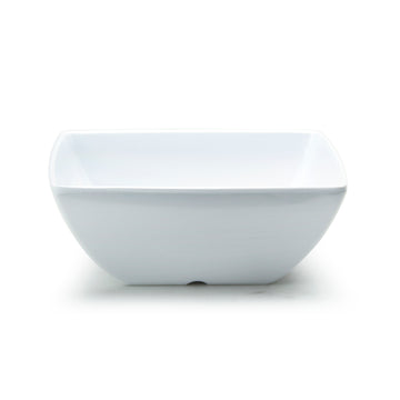 5-1/2" Melamine Square Bowl 2-1/4"Deep, White