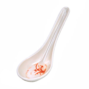 5-5/8" Melamine Soup Spoon, Gold Orchid