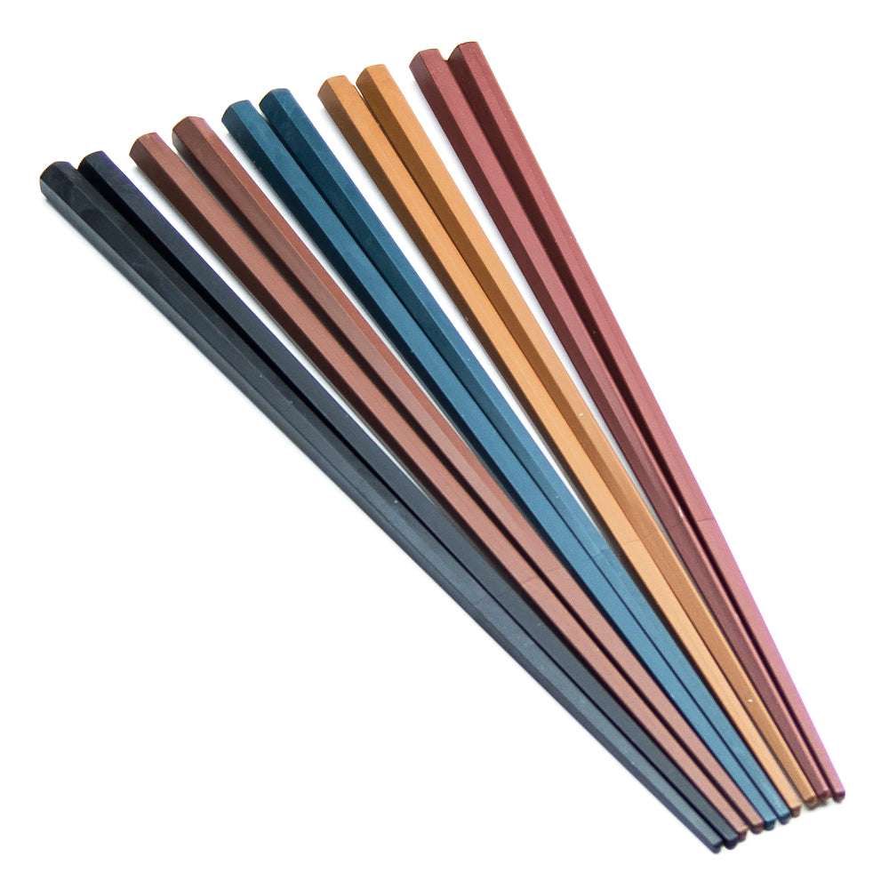 Plastic Chopsticks 5pr (Hex-Shape)