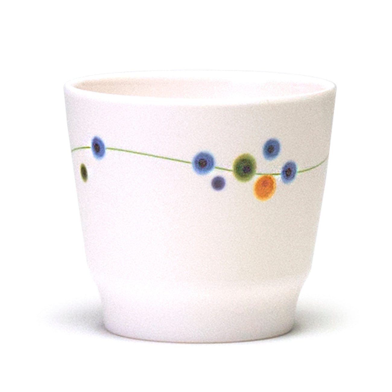 Melamine Teacup 3"H, Rain Flower