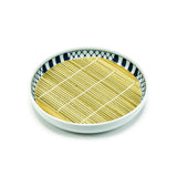 Soba Plates & Cup Set, Serving for 5, Blue/White