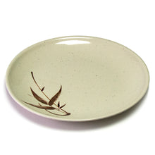11½″ Beige & Brown Melamine Autumn Grass Round Plate