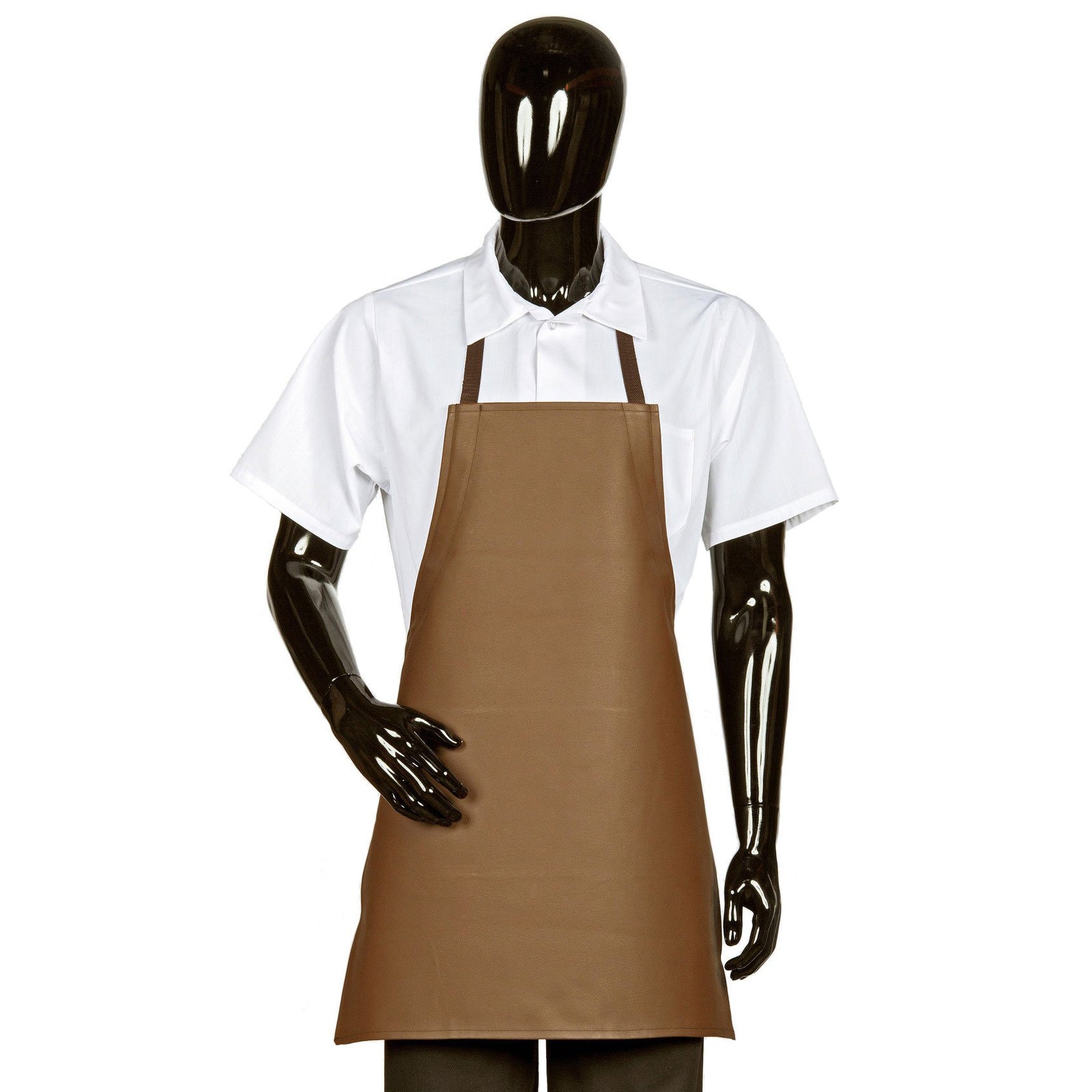 Adjustable Heavy Duty Vinyl Bib Apron, Waterproof, 26"x28"