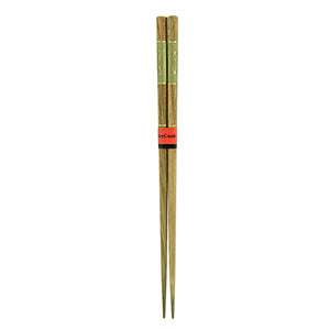 Japanese Style X Wooden Chopsticks 8-7/8", Green