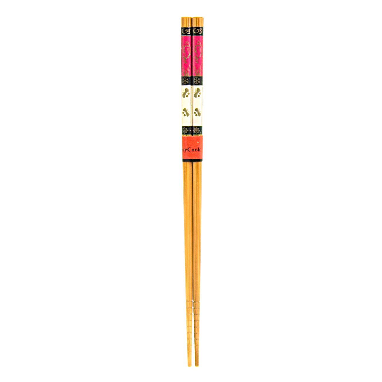 Japanese Style Wooden Chopsticks 8-7/8", Fish & Butterfly