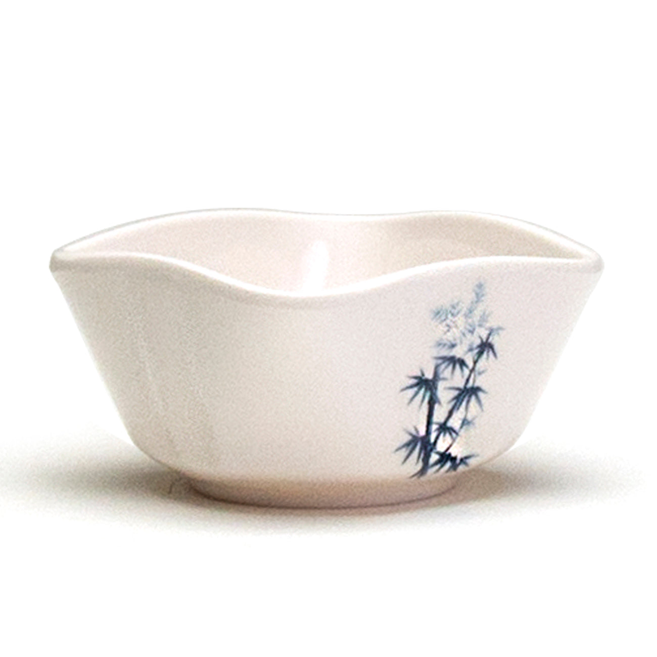 Melamine Square Sauce Bowl 3-1/2", Bamboo