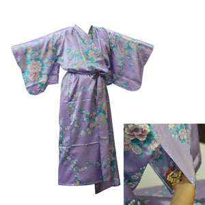 Kimono Py 56"L Peony & Iris (Pp)