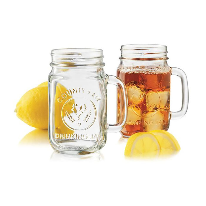 Libbey 97085 County Fair Mason Drinking Jar 5-1/4