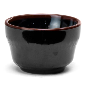 3" Melamine Teacup 4oz, Tenmoku