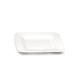 6" Square Plate, White Ceramic