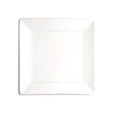 6" Square Plate, White Ceramic