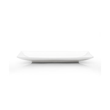 6" Square Plate, White Ceramic