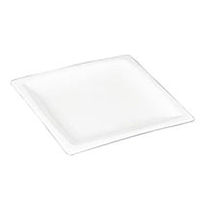 5.5" Square Plate, White Ceramic