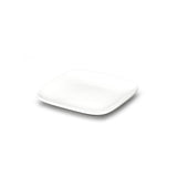 4-1/2" Square Plate, White Ceramic