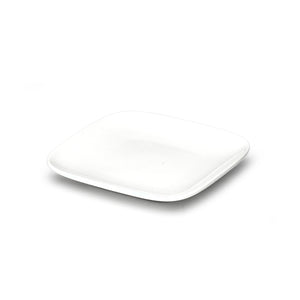 6-3/4" Square Plate, White Ceramic