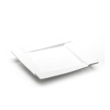 8" Square Plate, White Ceramic