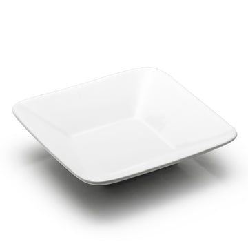 9-1/2" Square Plate, White Ceramic