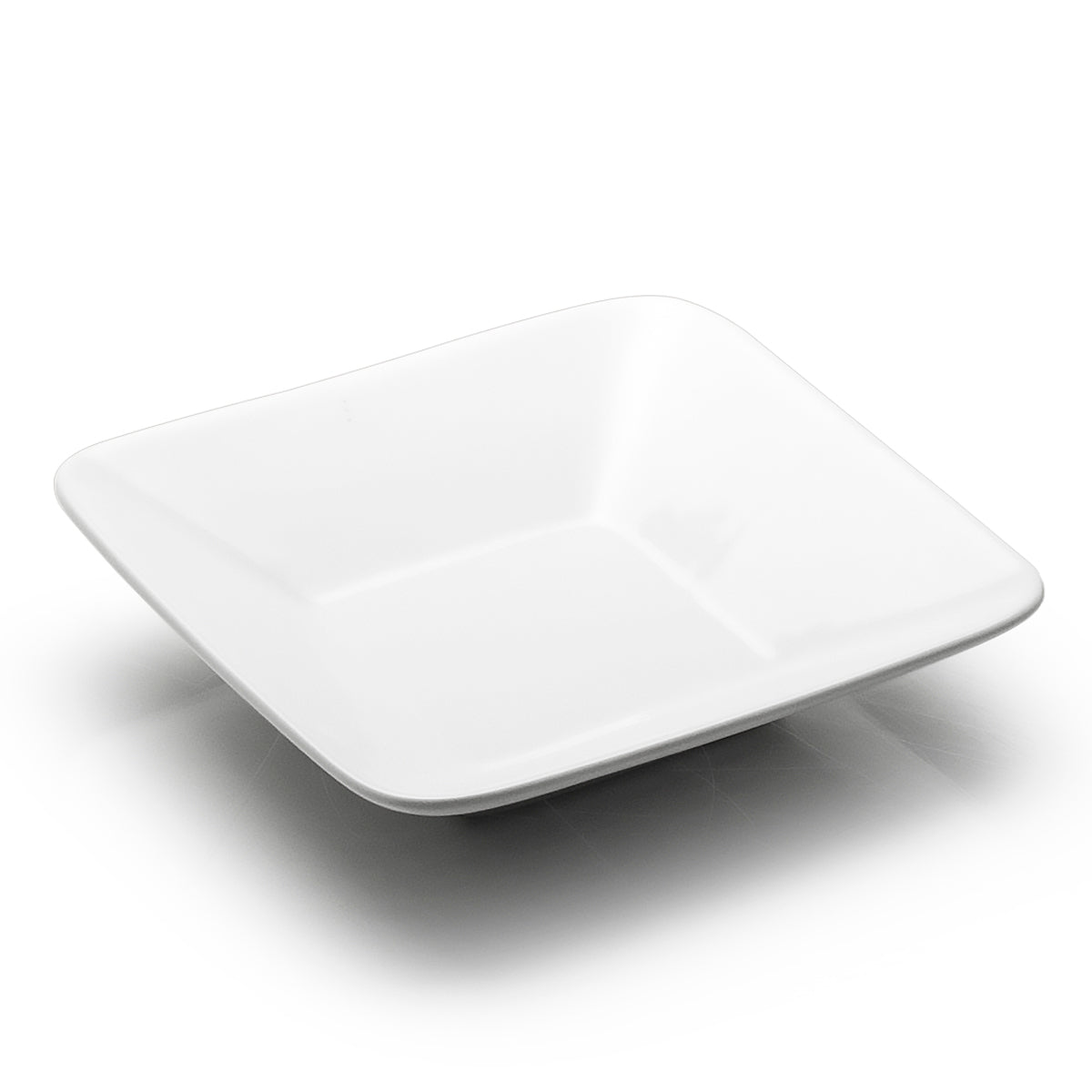 9-1/2" Square Plate, White Ceramic