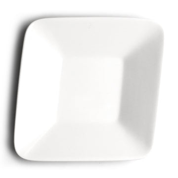 9-1/2" Square Plate, White Ceramic