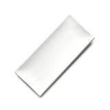 9.5"x5" Rectangular Plate, White Ceramic