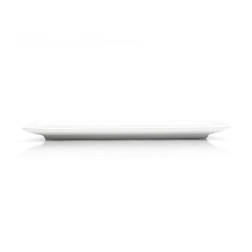 9.5"x5" Rectangular Plate, White Ceramic