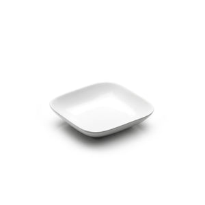 4"X1-1/8"H Square Plate White