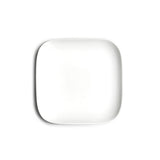 4"X1-1/8"H Square Plate White