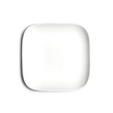 5"x1-1/8"H Square Plate, White Ceramic