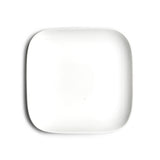 6"x1-1/4"H Square Plate, White Ceramic