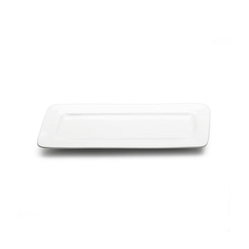 10"x4-1/4" Rectangular Plate, White Ceramic