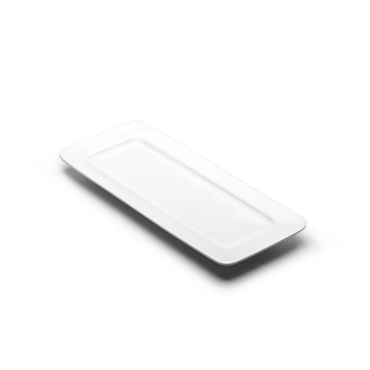 10"x4-1/4" Rectangular Plate, White Ceramic