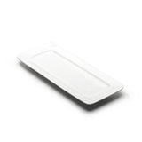 12-3/4"x5-1/4" Rectangular Plate, White Ceramic
