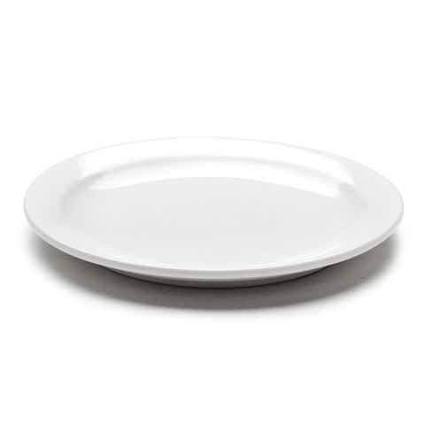 6-1/8" Round Plate Rim, White Ceramic