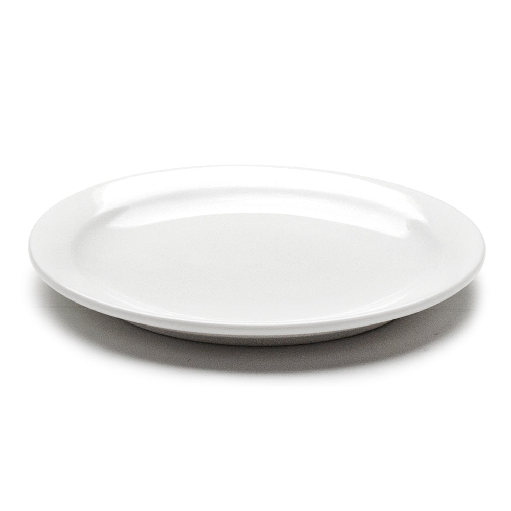 6-1/8" Round Plate Rim, White Ceramic